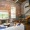 lounge with colorful decor